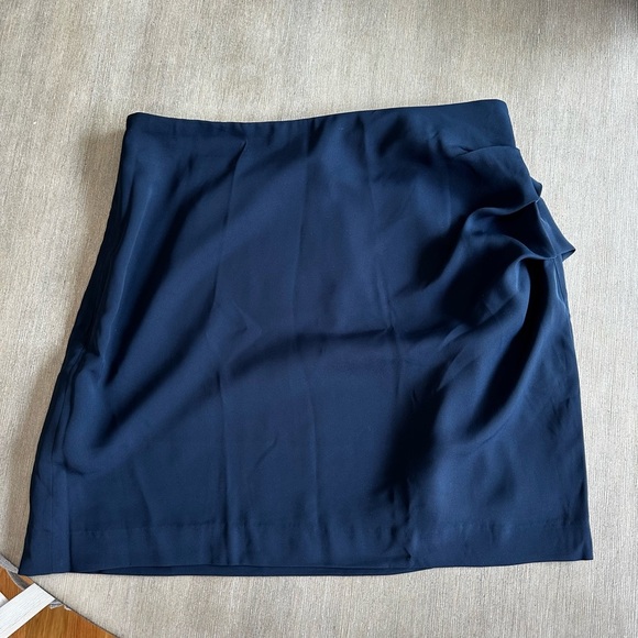 Banana Republic 6 Navy Ruched Pencil Mini Skirt - Picture 1 of 6